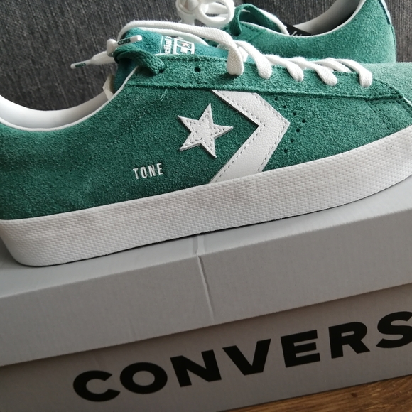 Converse X Dial Tone Vulc Pro Leather. Size 11 Men U.S. Vintage Jade Green. - Picture 11 of 12